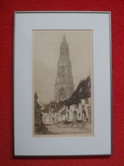 Verkocht.Pieck.Anton Pieck.1895-1987.Cunera toren Rhenen.